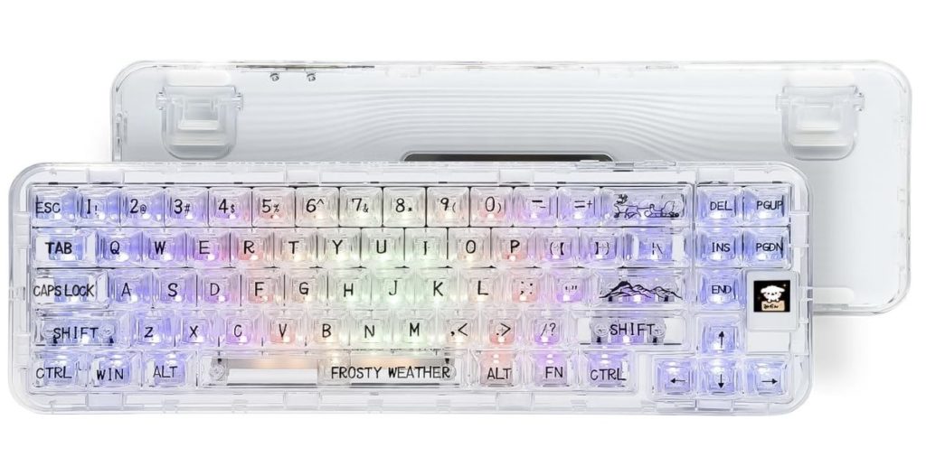 CoolKiller CK68 透明ホットスワップキーボード OLEDディスプレイ搭載 