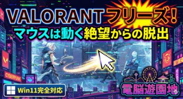 VALORANTフリーズ！マウスは動く絶望からの脱出【Win11完全対応】